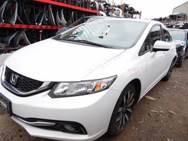 2014 Honda Civic EX-L White Sedan 1.8L AT #A24851